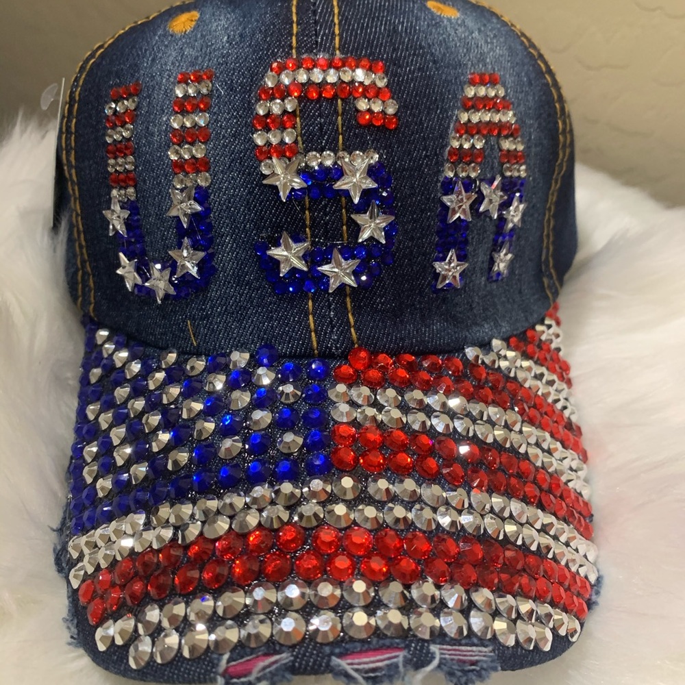 U.S.A bling hat